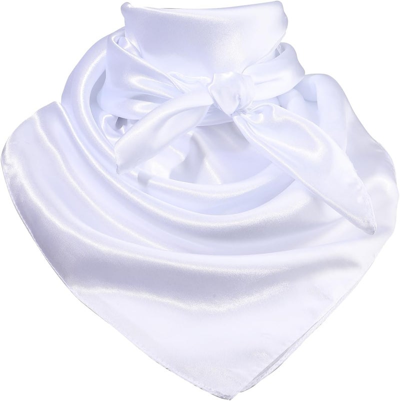 Molans 35 Inch Solid Color Wild Rag, Pure Cowboy Bandanas Oversize Western Neckerchief Bolo Head Scarf for Men Women - Image 1